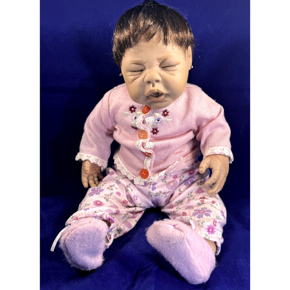 Unbranded Other - Newborn Baby Doll 19" AEL 2005 Brown Hair Kymberli H. Durden (Signed) *Pre-Owned